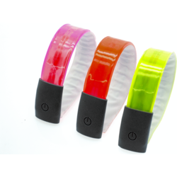 49°N 4-LED Reflective Snap On Band